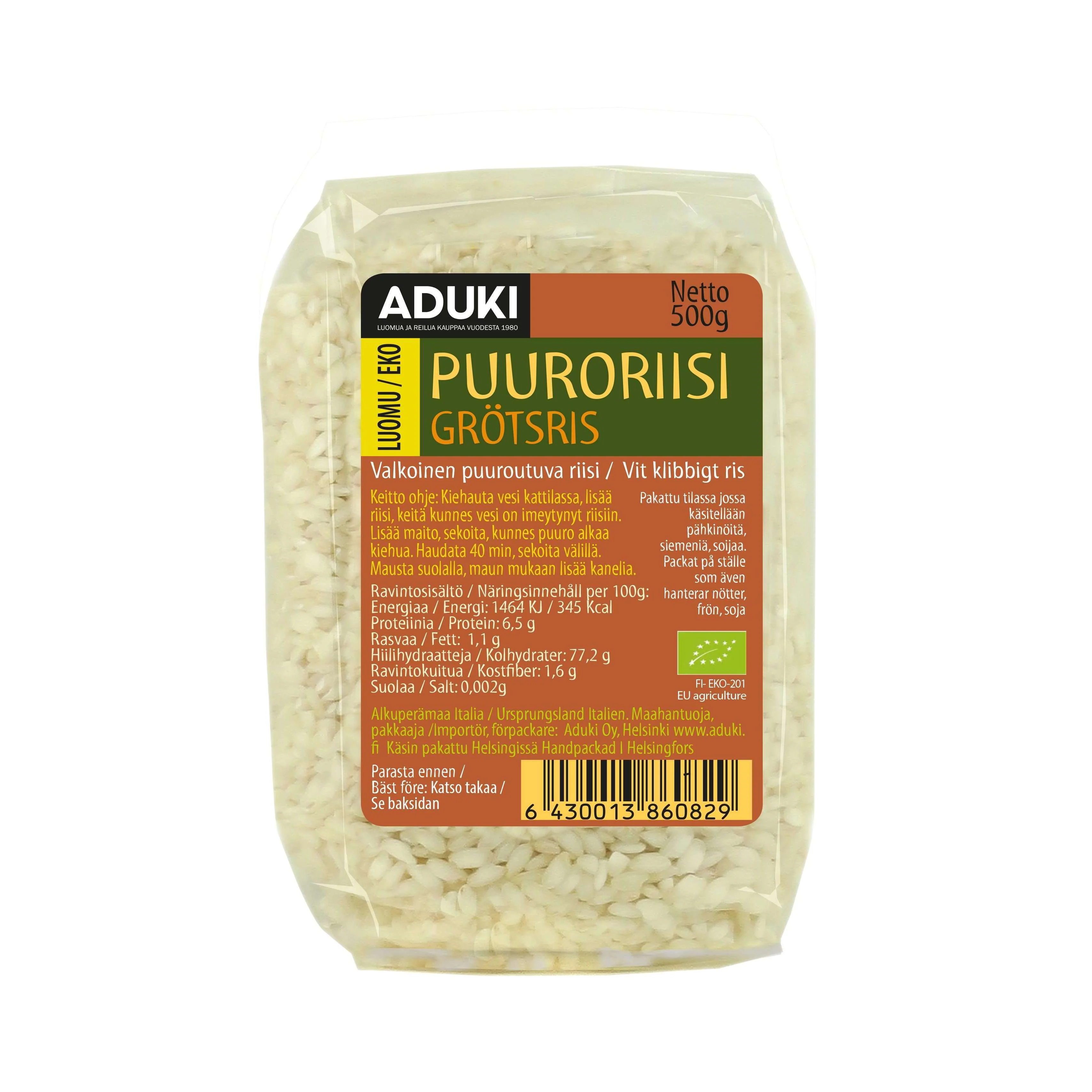 Aduki Luomu Puuroriisi