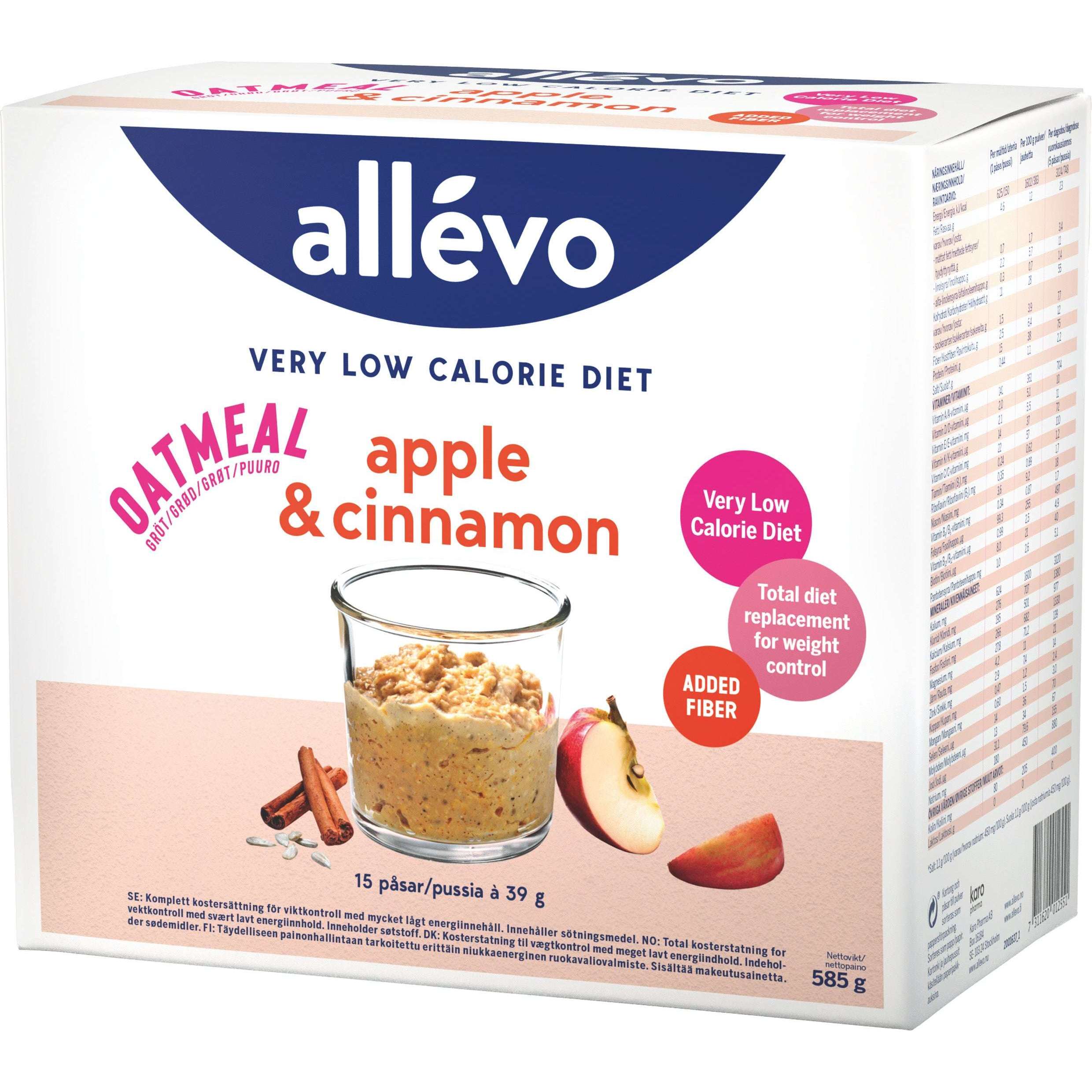 Allevo VLCD Puuro Omena & Kaneli