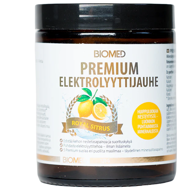 Biomed Premium Elektrolyyttijauhe Royal Sitrus