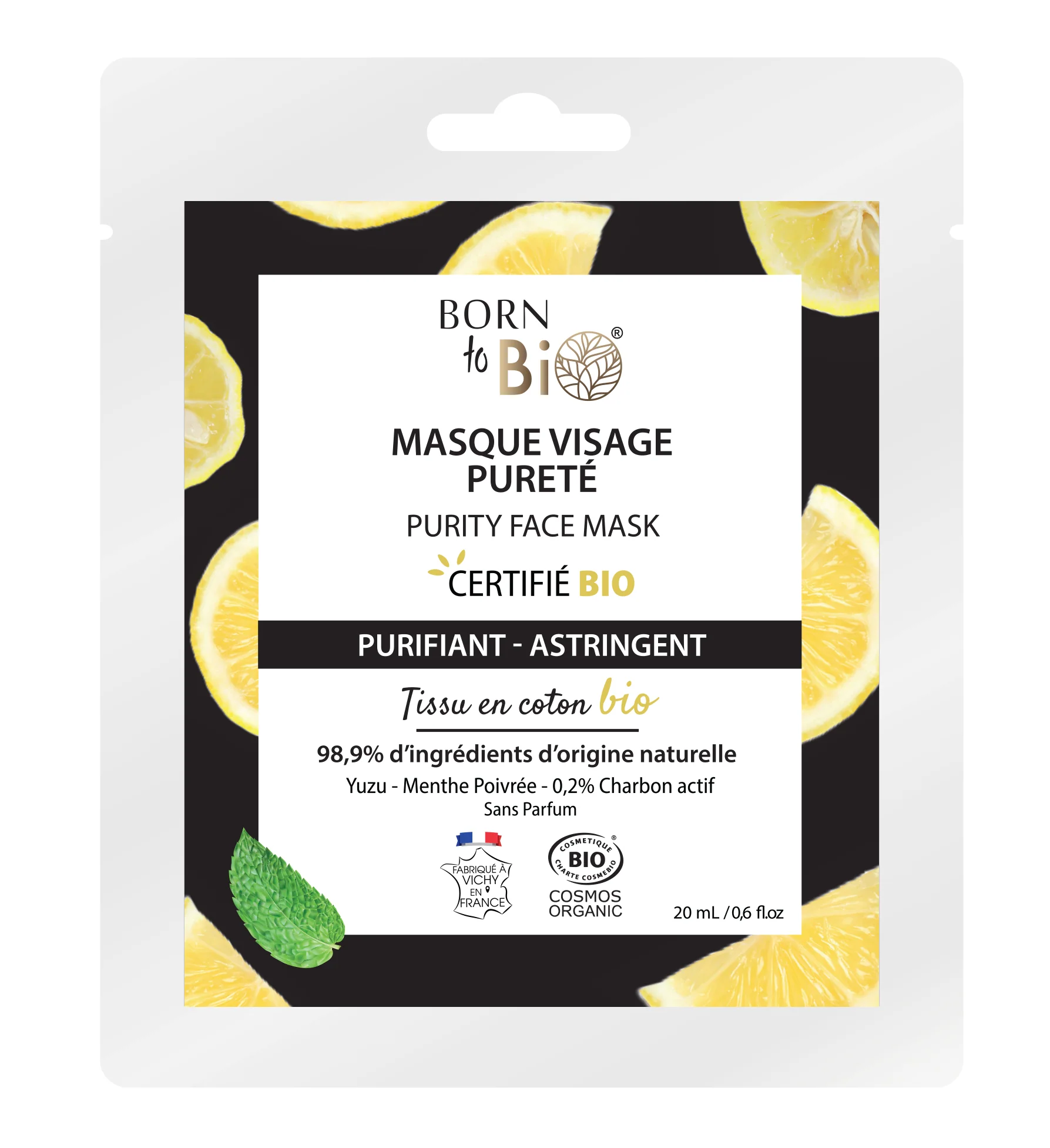 Born to Bio Yuzu Purity Face Sheet Mask