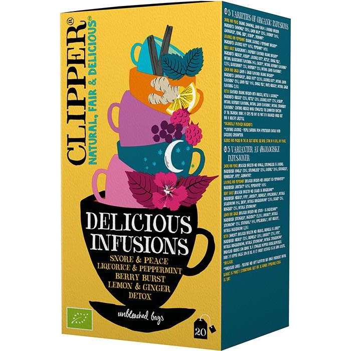 Clipper Luomu Delicious Infusions Yrttiteelajitelma