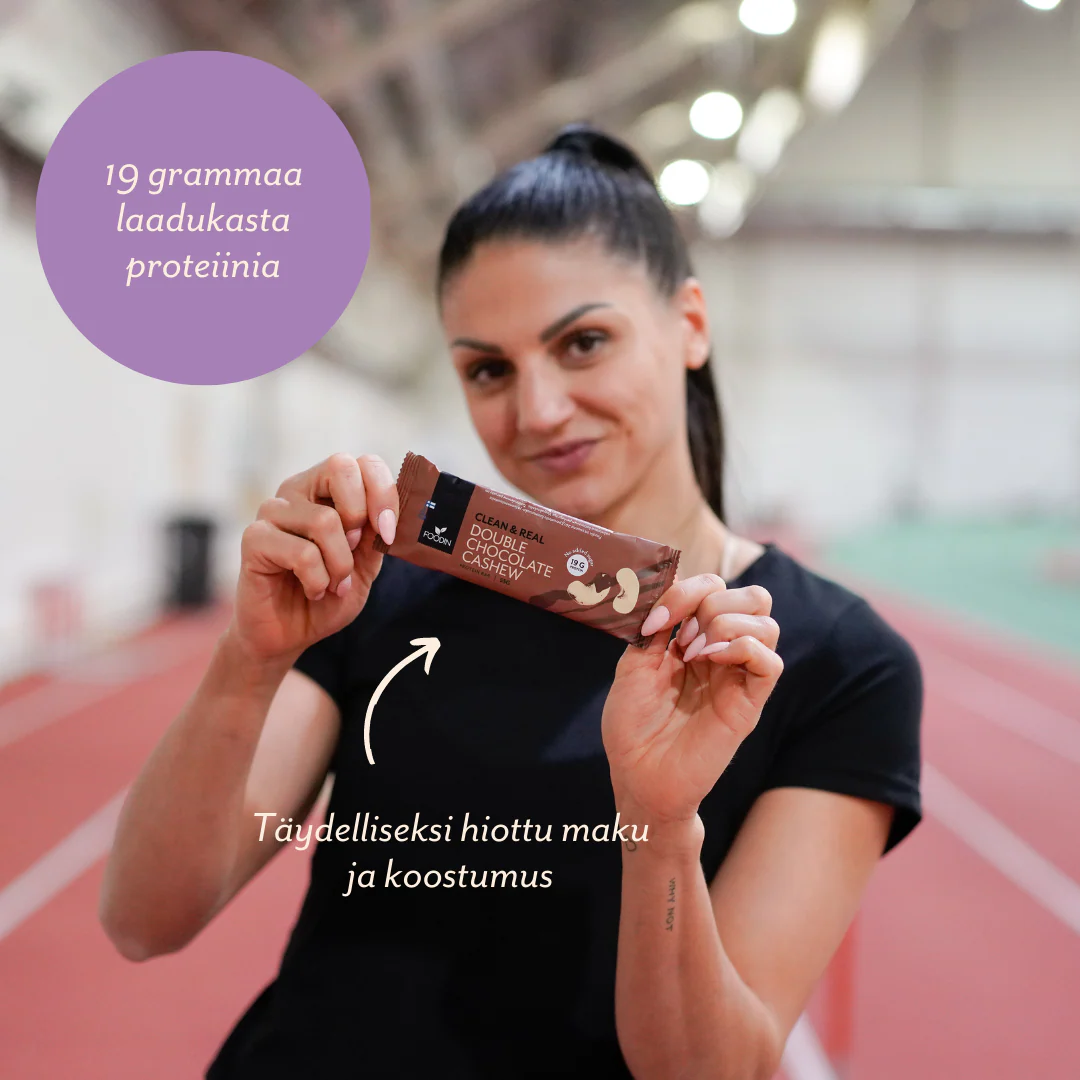 Foodin Clean & Real Protein Bar Double Chocolate Cashew - Image 2