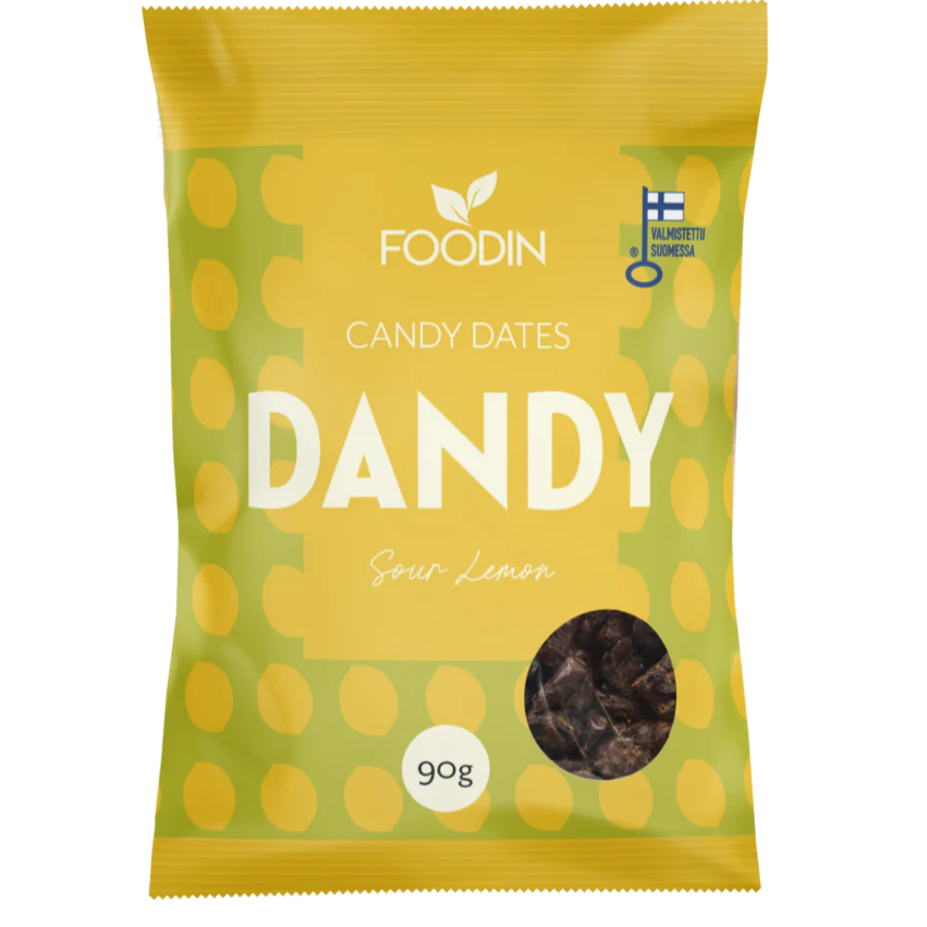Foodin Dandy Candy Dates Sour Lemon  (Parasta ennen 30.04.2026)