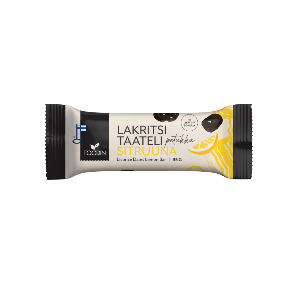 Foodin Lakritsitaatelipatukka Sitruuna