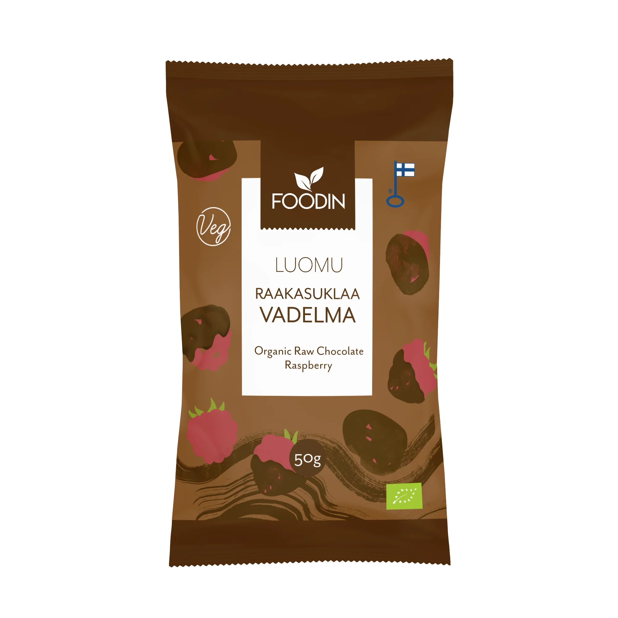 Foodin Luomu Raakasuklaavadelma