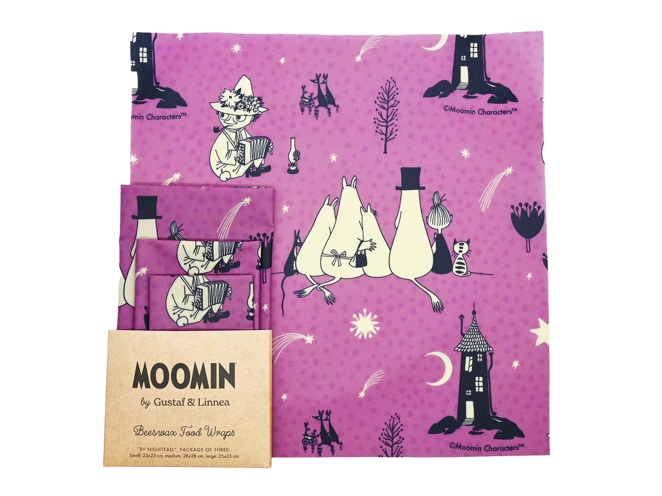 Gustaf & Linnea Muumi Mehiläisvahakääre 3-pack