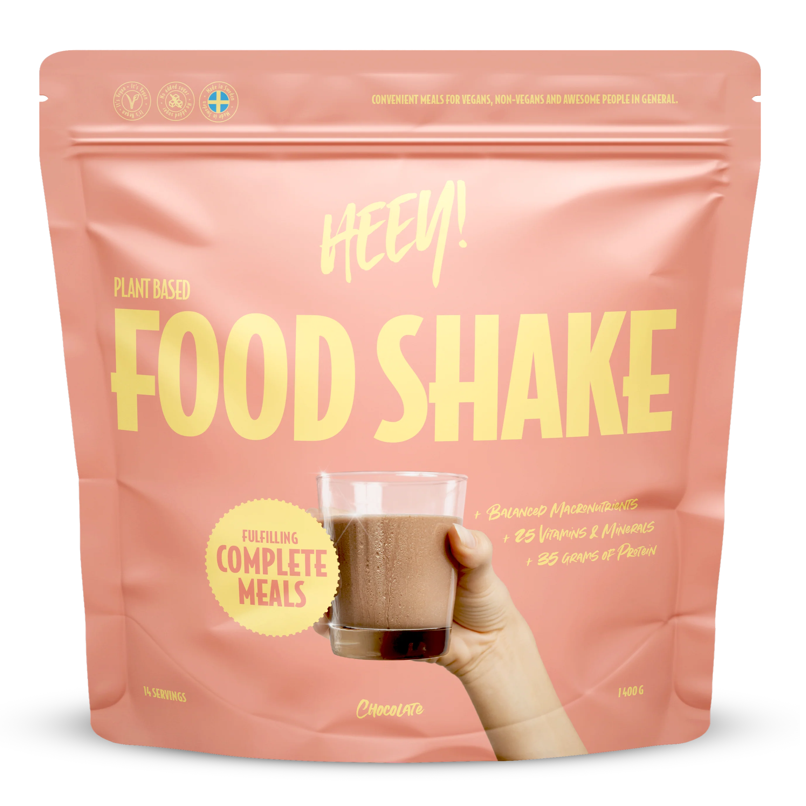 Heey! Vegan Food Shake Chocolate