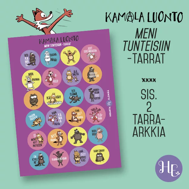 Hidasta Elämää Meni tunteisiin -tarrat - Image 2
