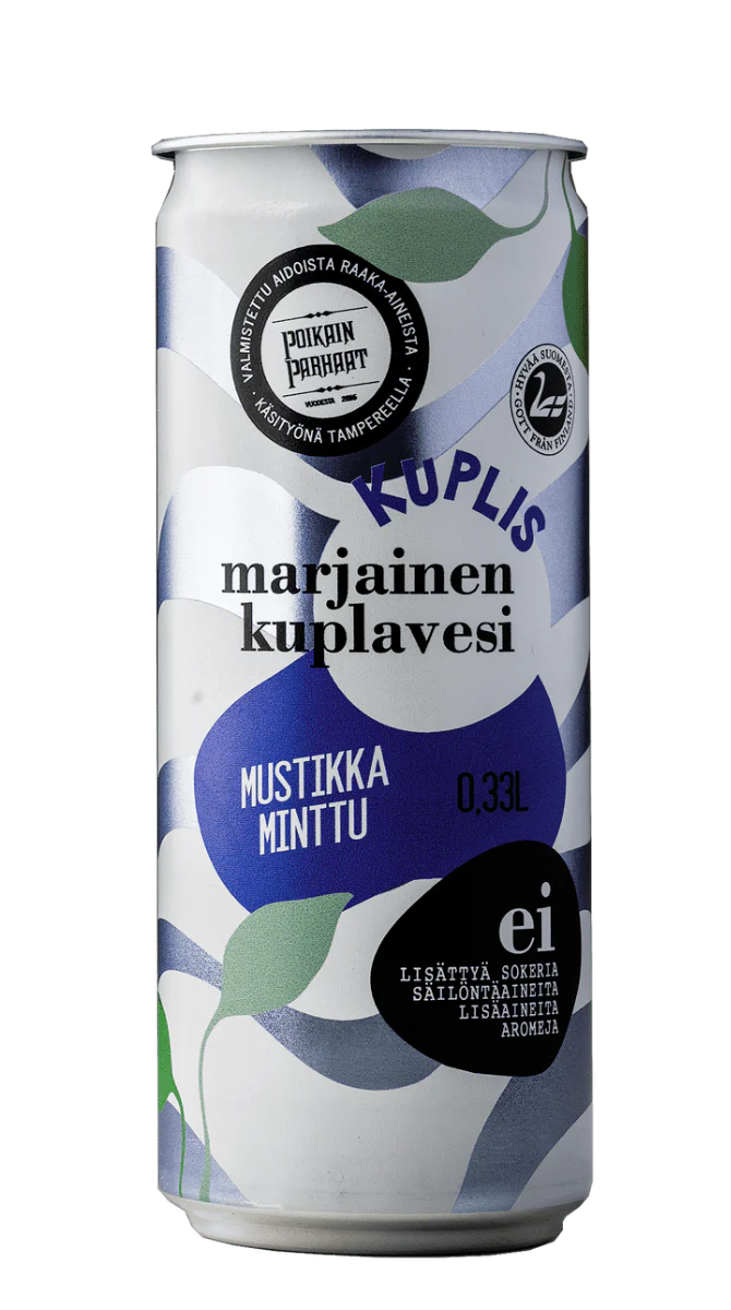 Kuplis Marjainen Kuplavesi Mustikka-Minttu