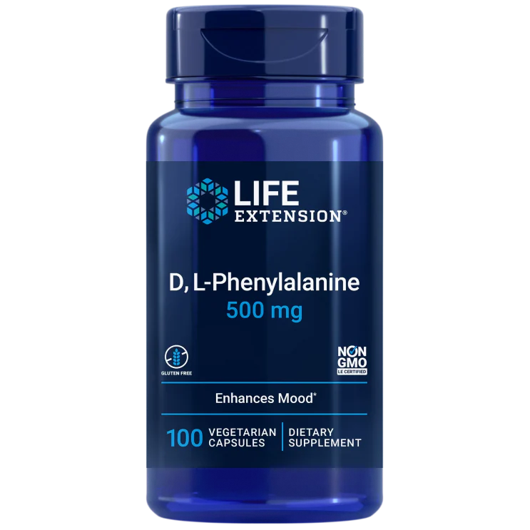 Life Extension D, L-Phenylalanine Capsules