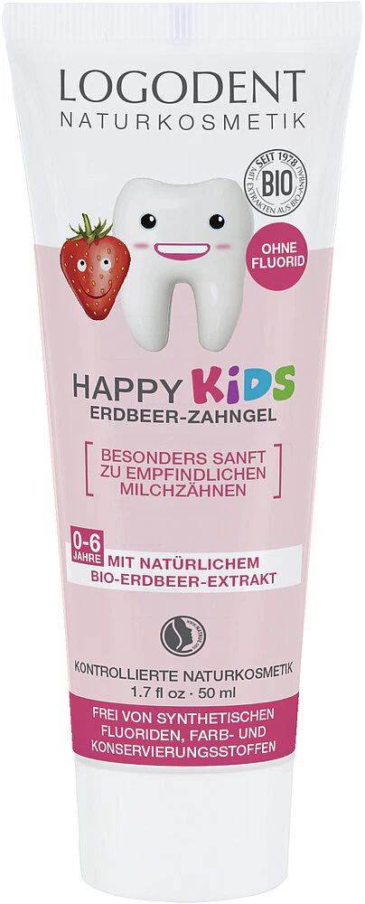 Logona Happy Kids Hammasgeeli Mansikka