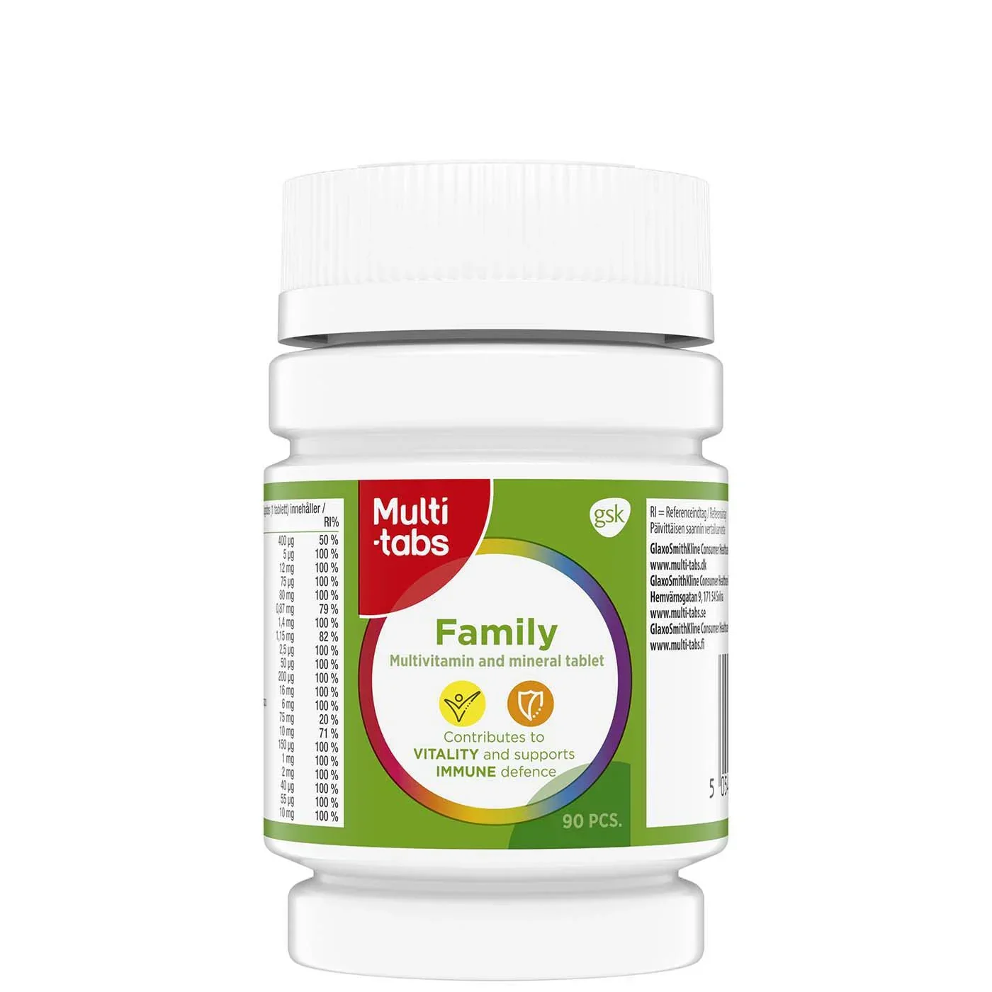 Multi-tabs Family - 90 tabl (Parasta ennen 31.05.2026)