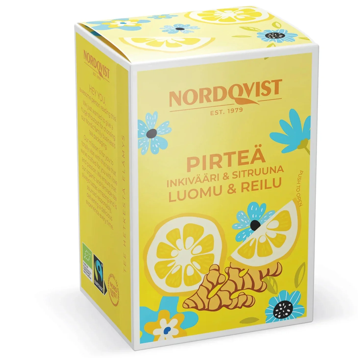 Nordqvist Pirteä Luomu Vihreä Tee (Parasta ennen 02.05.2026)