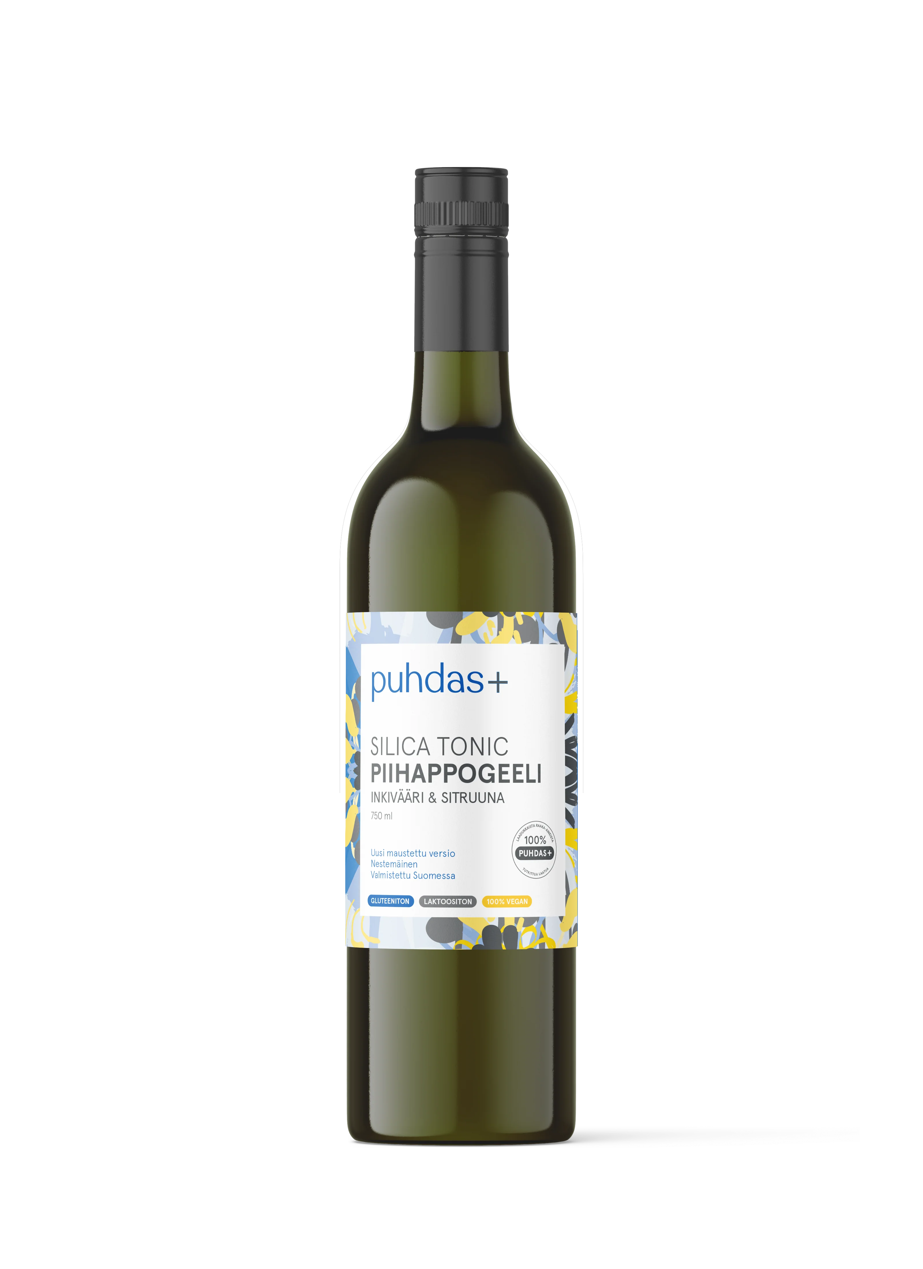 Puhdas+ Silica Tonic Piihappogeeli Inkivääri-Sitruuna