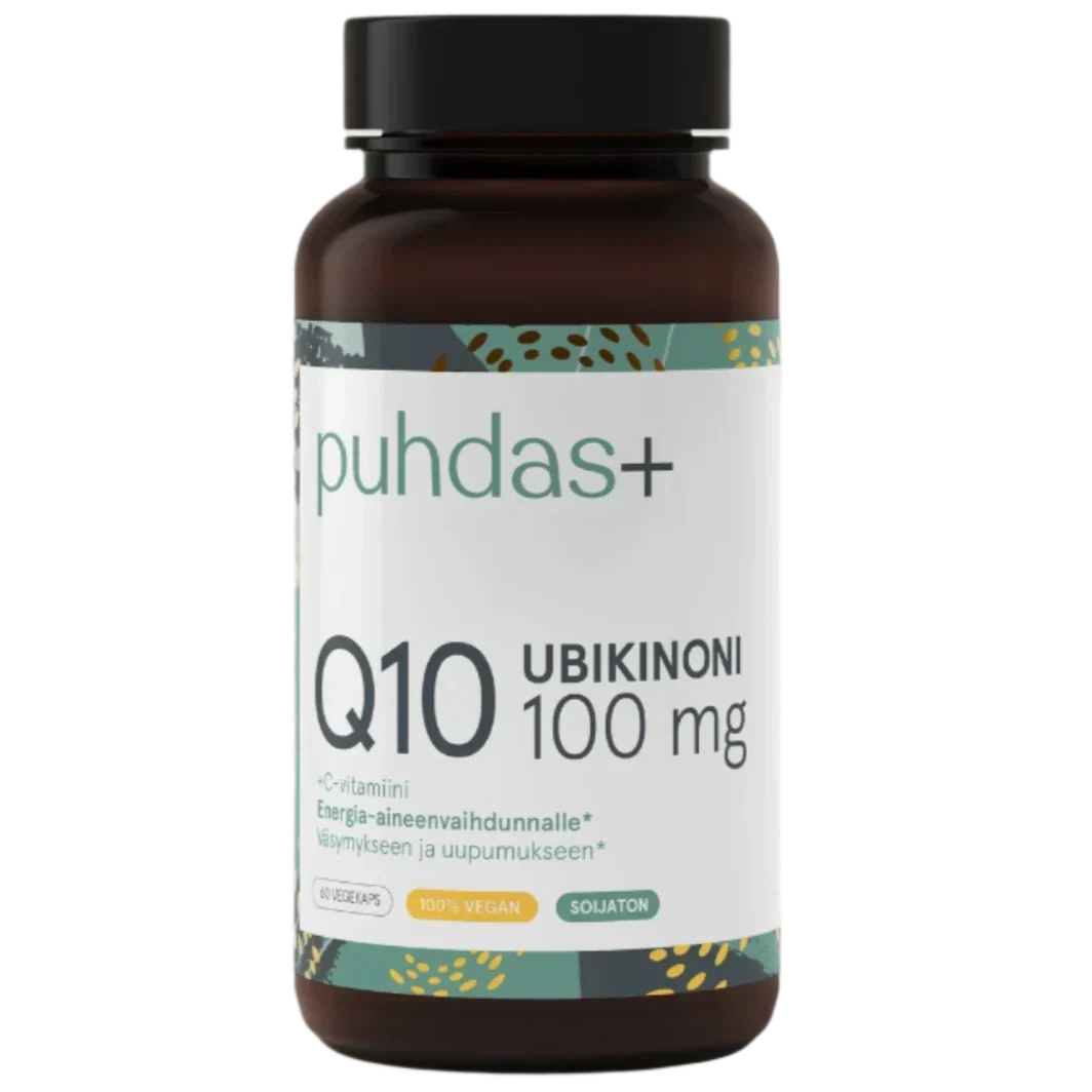 Puhdas+ Ubikinoni Q10 100 mg + C-vitamiini