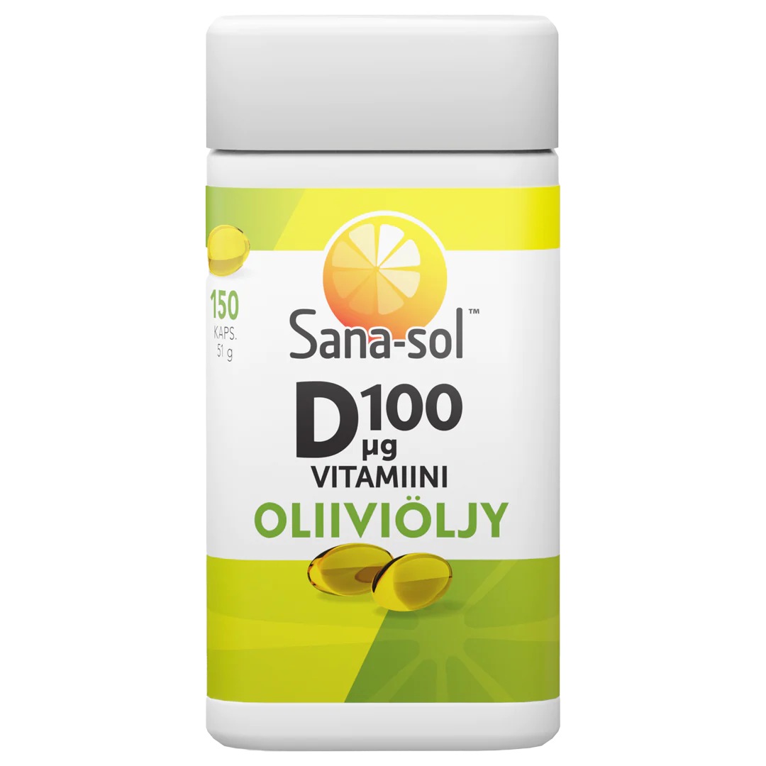 Sana-sol D-vitamiini Oliiviöljy 100 mikrog