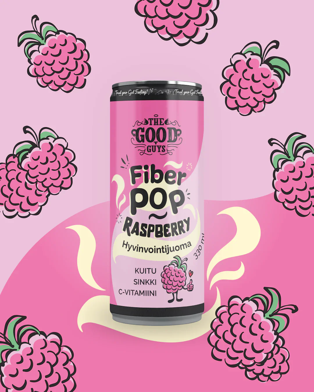 The Good Guys Fiber Pop Raspberry - Image 3