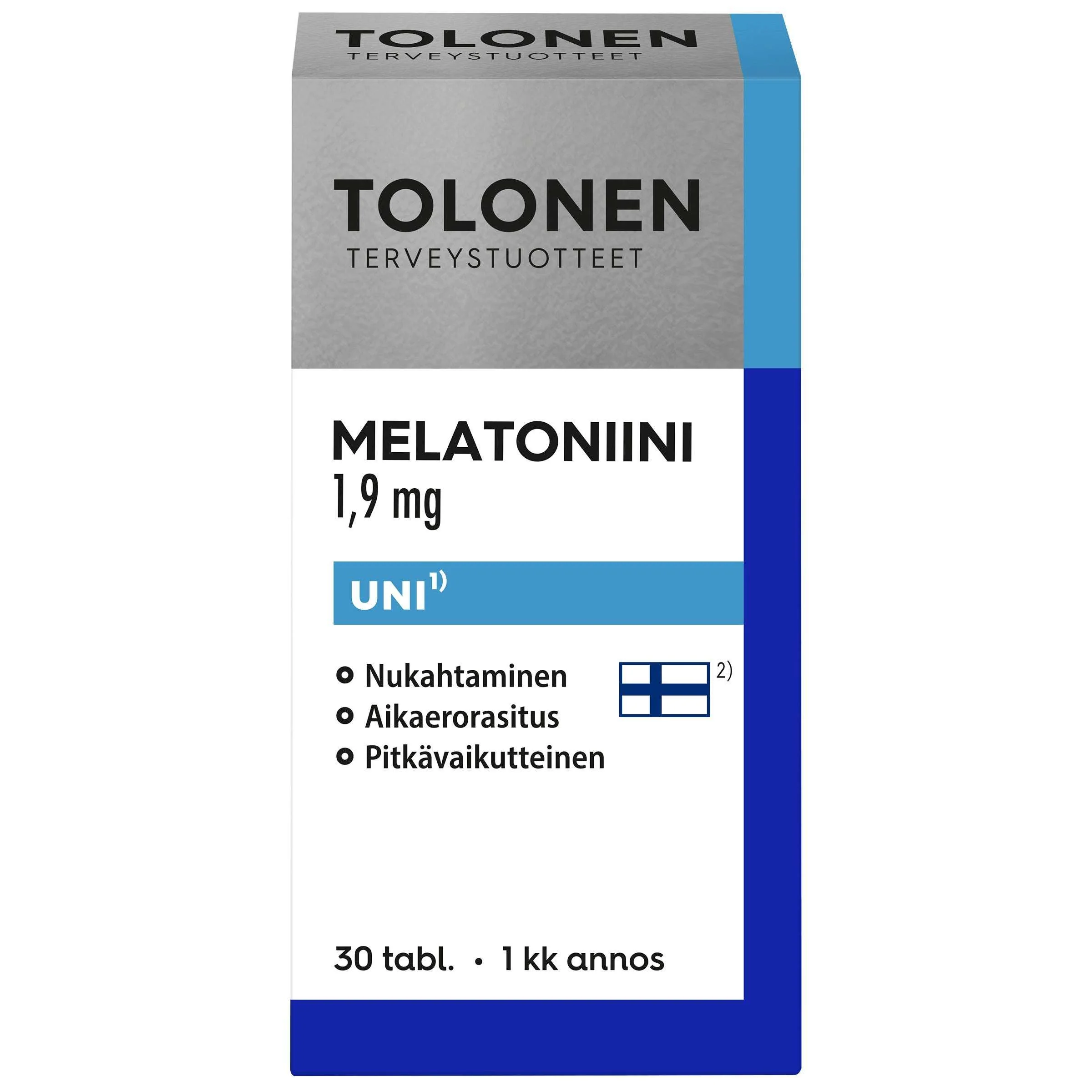 Tolonen Melatoniini 1,9 mg