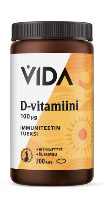 Vida D-vitamiini 100 mikrog